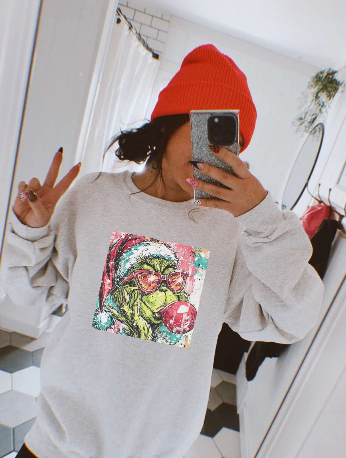 Cool Green Graphic Sweatshirt