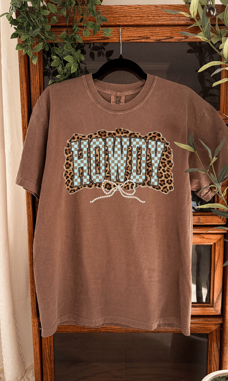 Howdy Checker Cheetah Graphic Tee