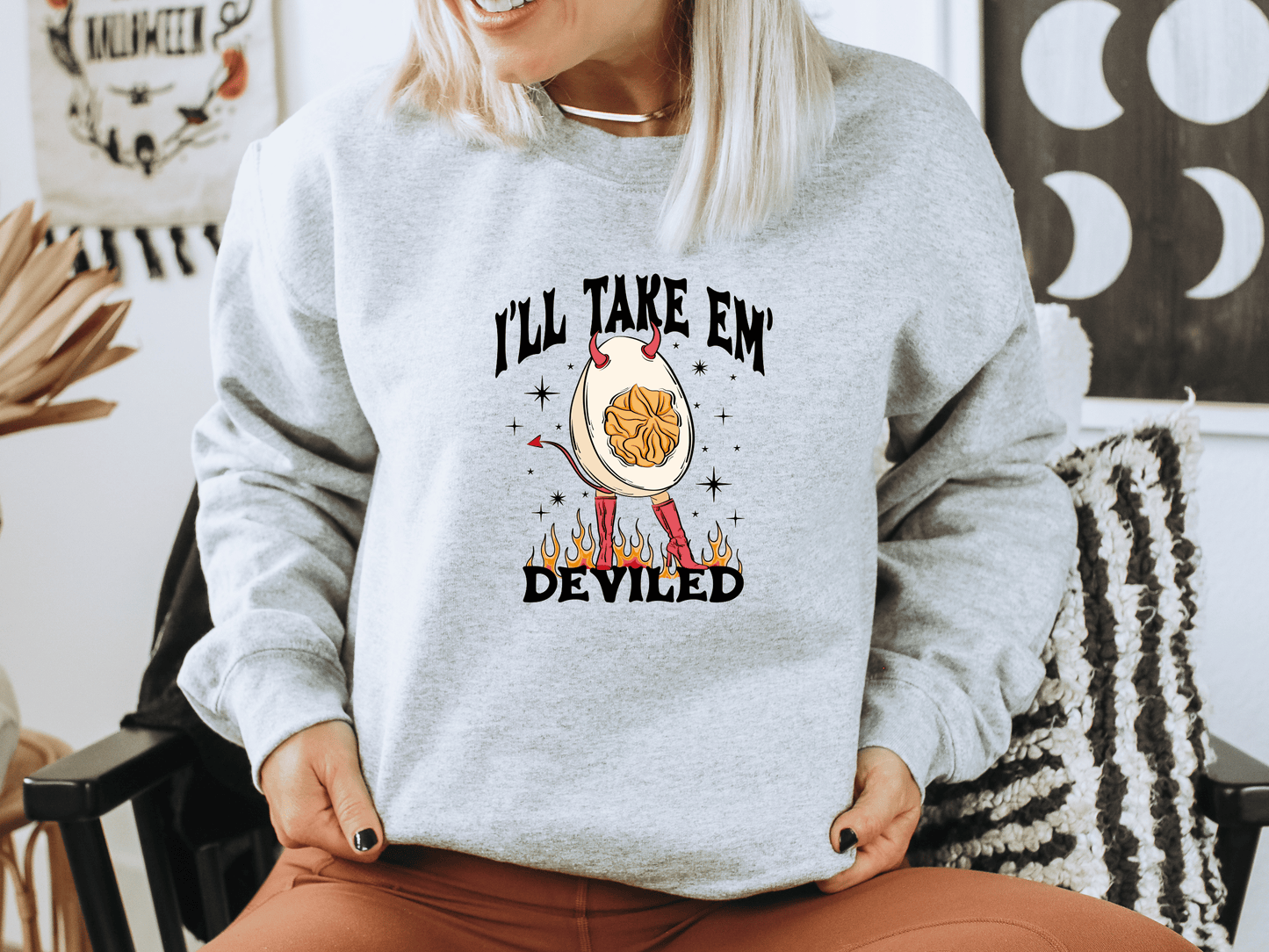 I’ll Take ’Em Deviled Graphic Sweatshirt