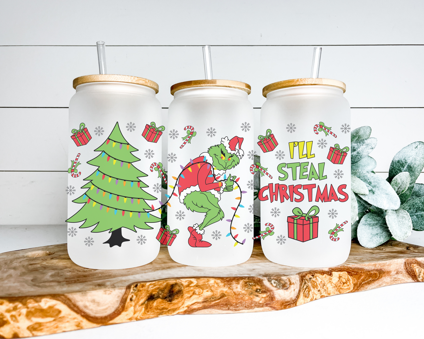 Stealing Christmas Frosted Can