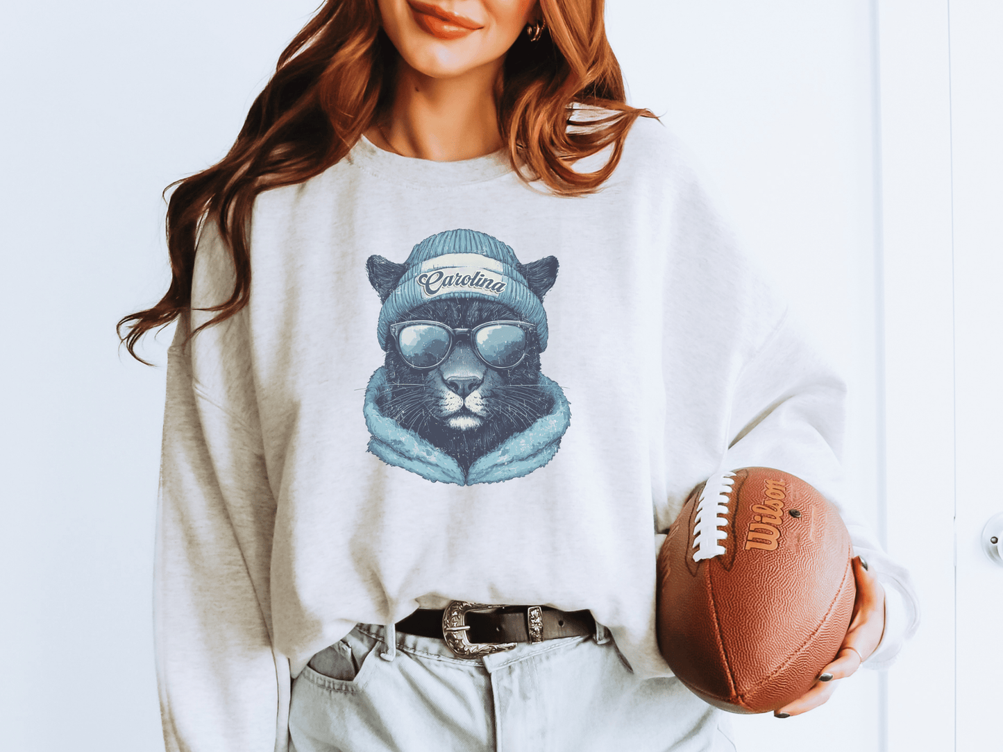 Vintage Carolina Football Graphic Crew