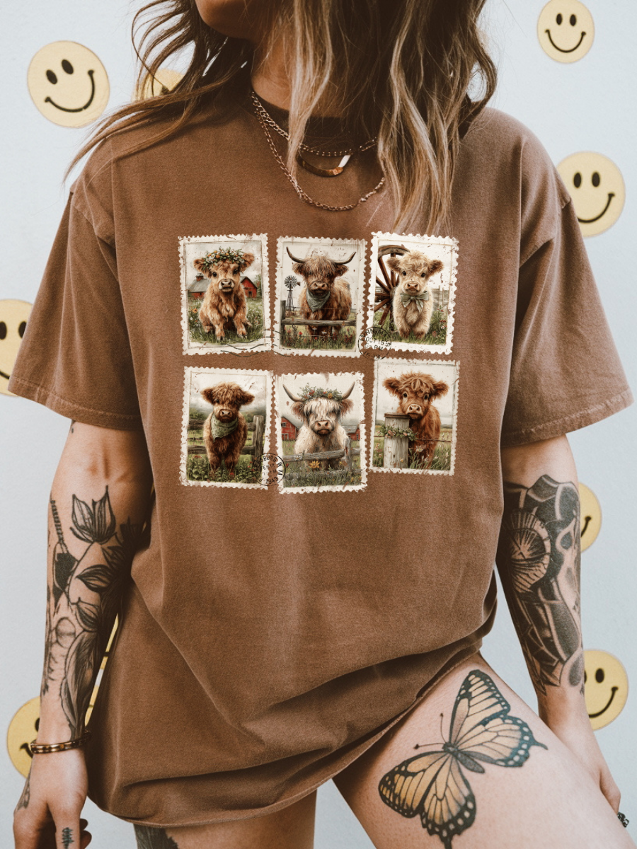 Highland Postcard Graphic Tee