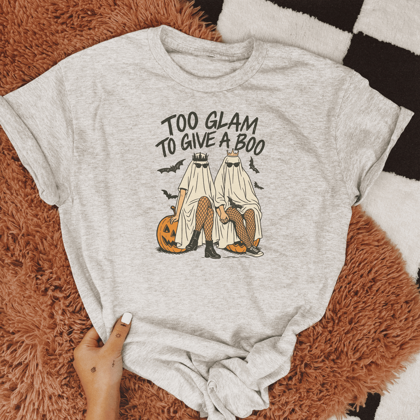 Too Glam To Give A Boo Graphic Tee