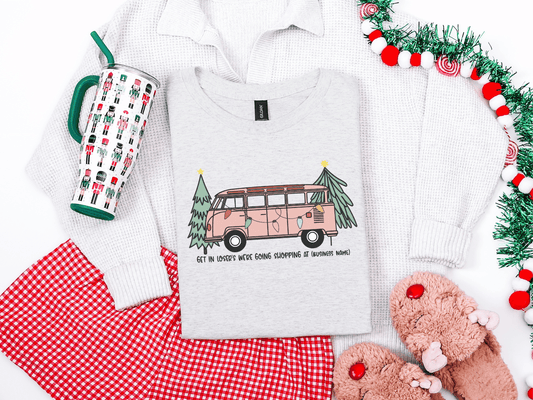 CUSTOMIZABLE: Get In Losers We're Going Shopping Graphic Tee