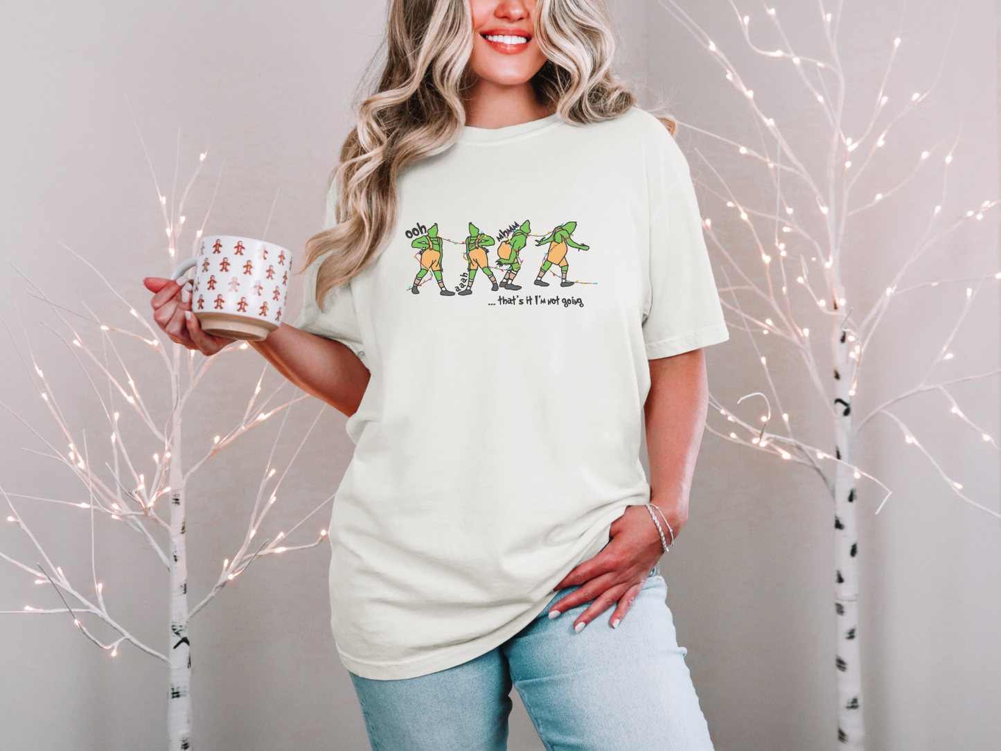 Grumpy Green Mood Graphic Tee