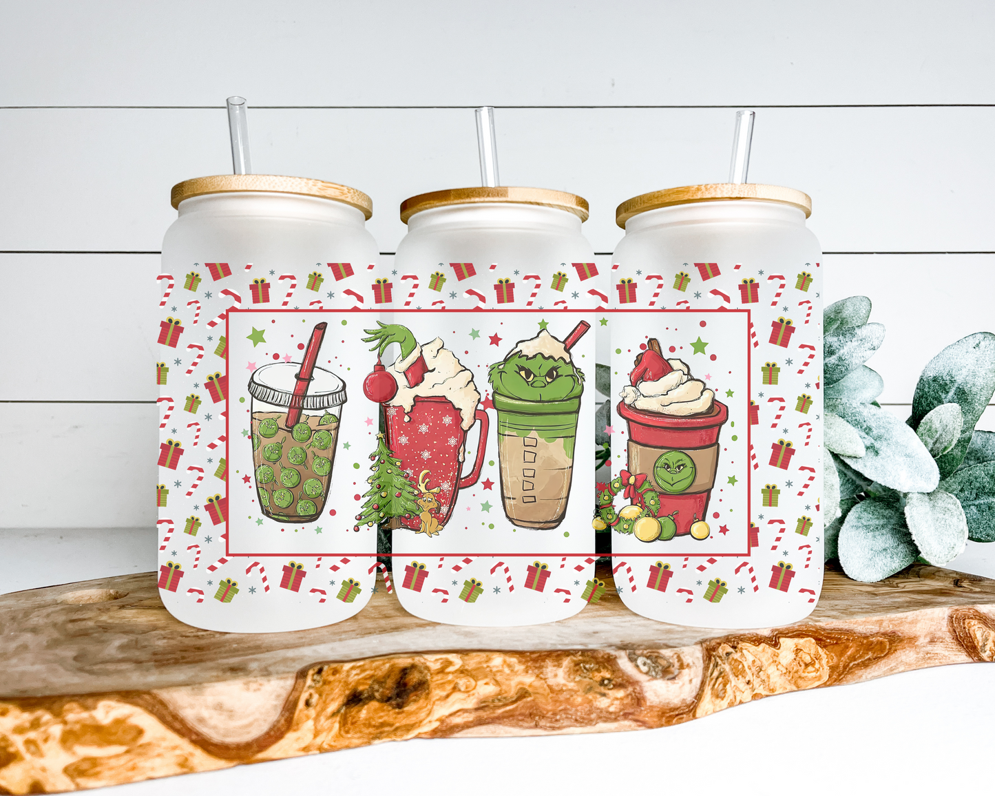 Grinchy Sips Frosted Can