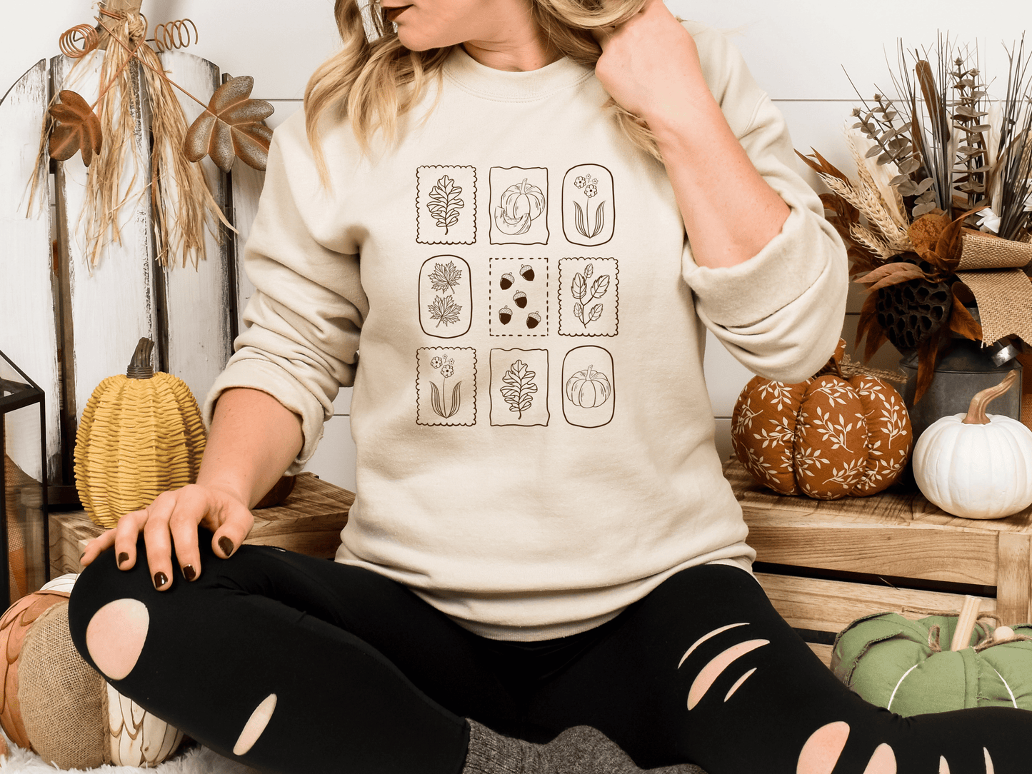 Fall Gallery Graphic Sweatshirt