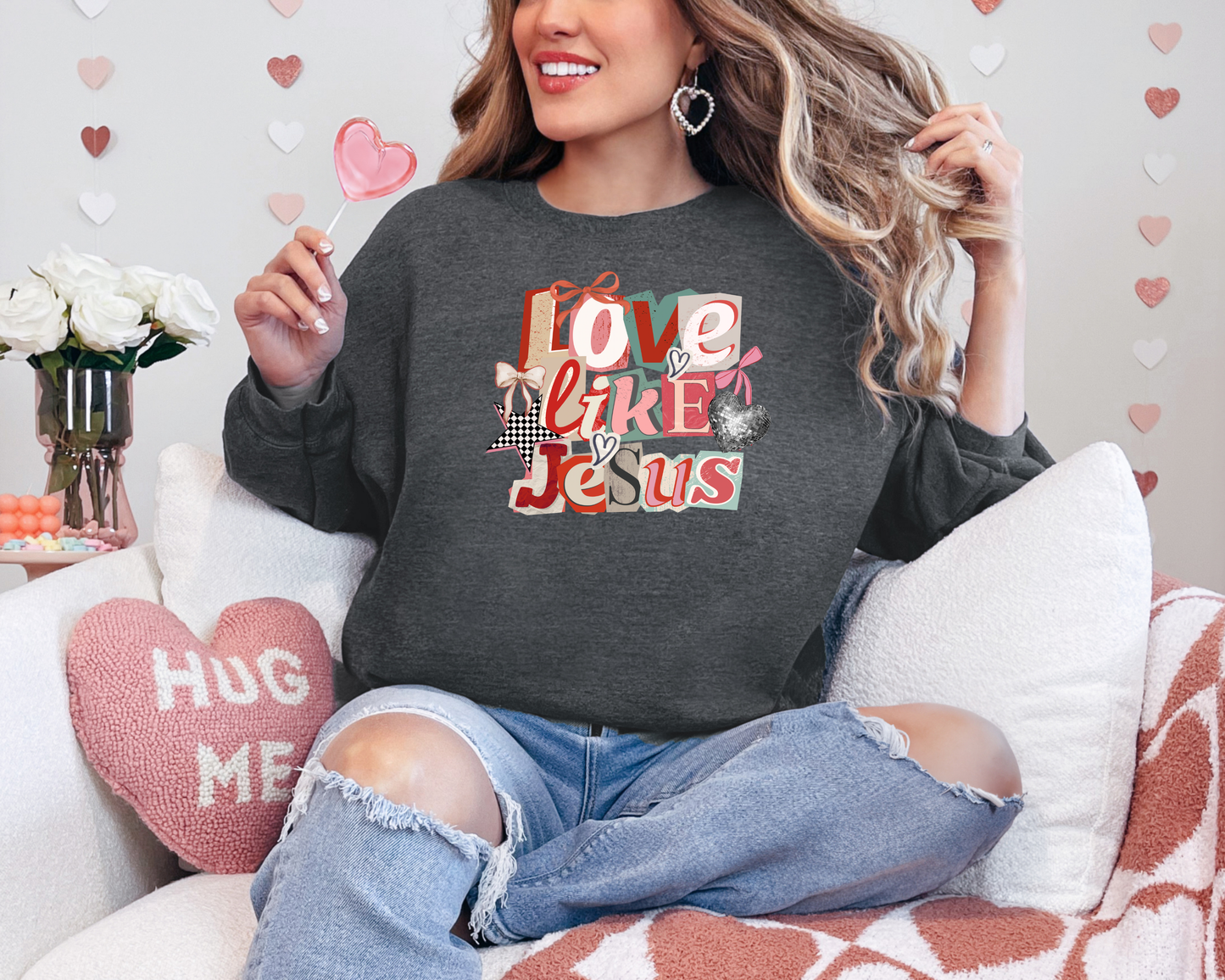 Love Like Jesus Graphic Sweatshirt