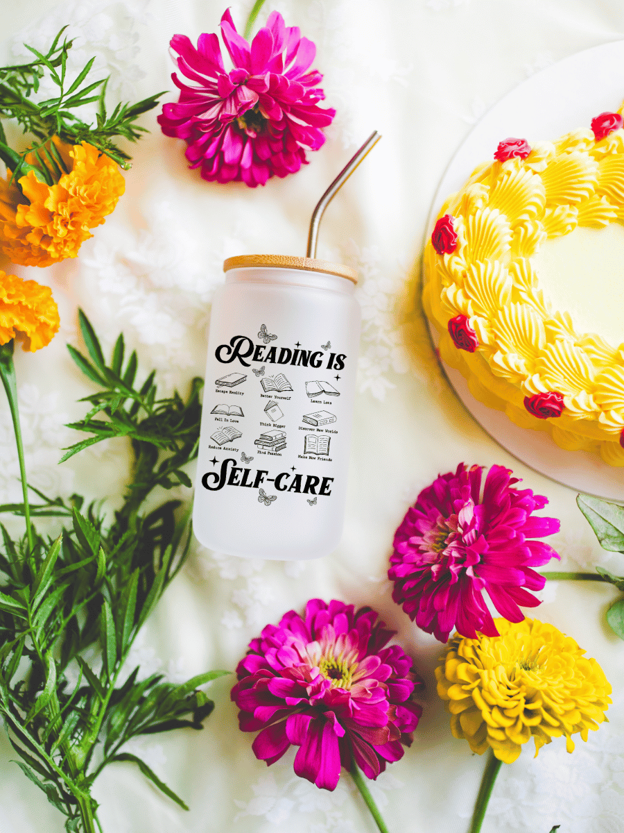 Reading Is Self Care Frosted Can