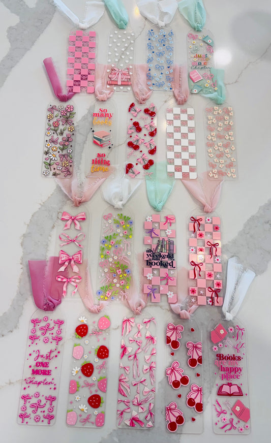 Acrylic Bookmarks | Assorted Bookish Designs