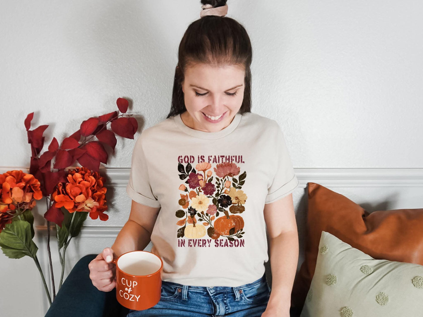 God Is Faithful In Every Season Graphic Tee