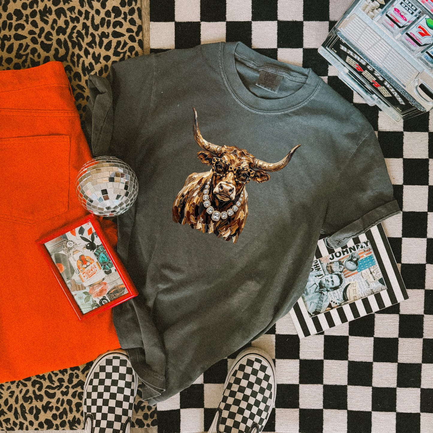 Glam Longhorn Graphic Tee