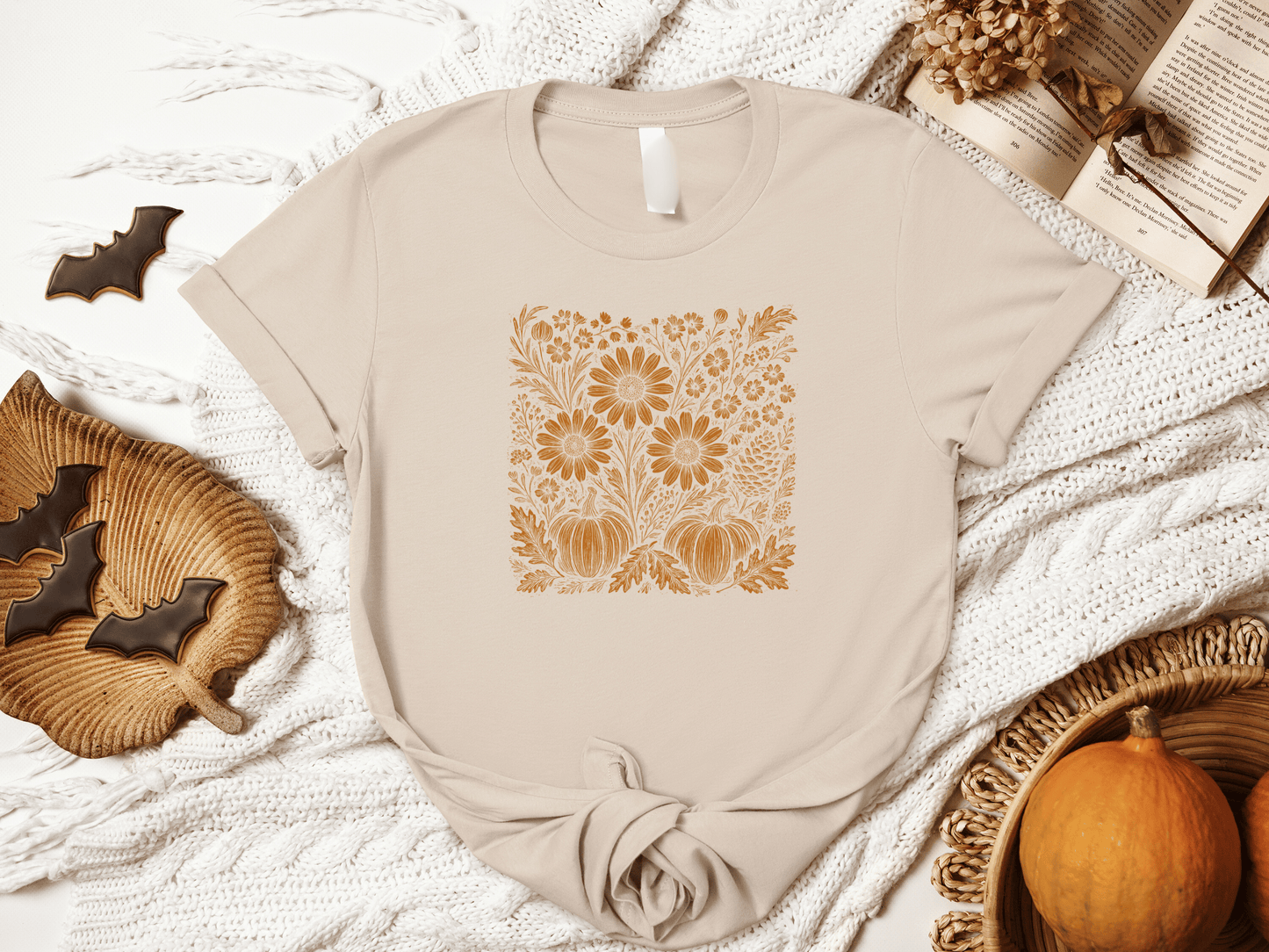 Fall Floral Graphic Tee