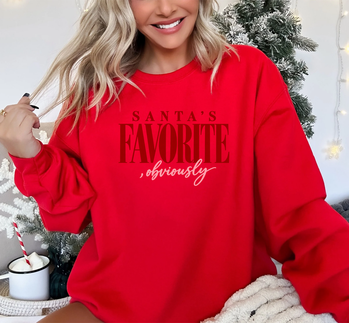 Santa’s Favorite, Obviously Graphic Crewneck