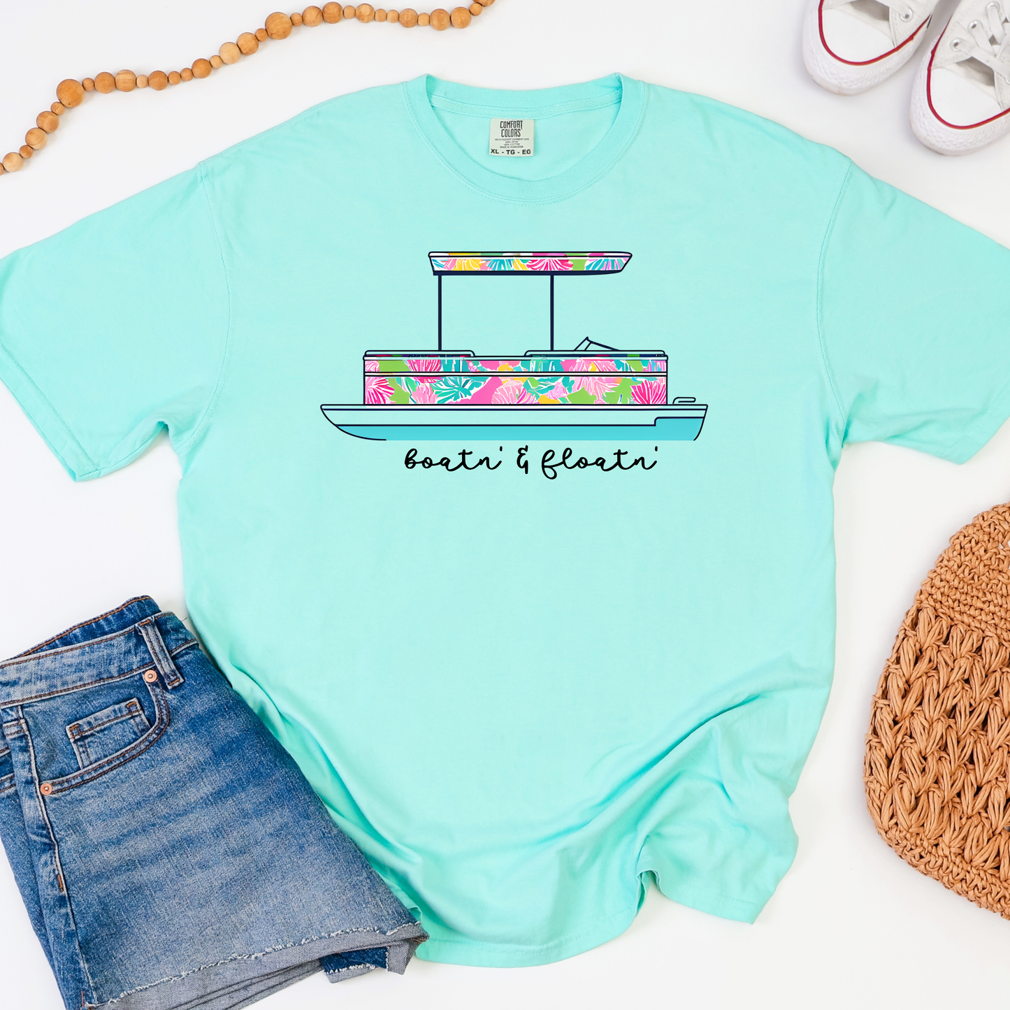 Boatin & Floatin Summer Graphic Tee