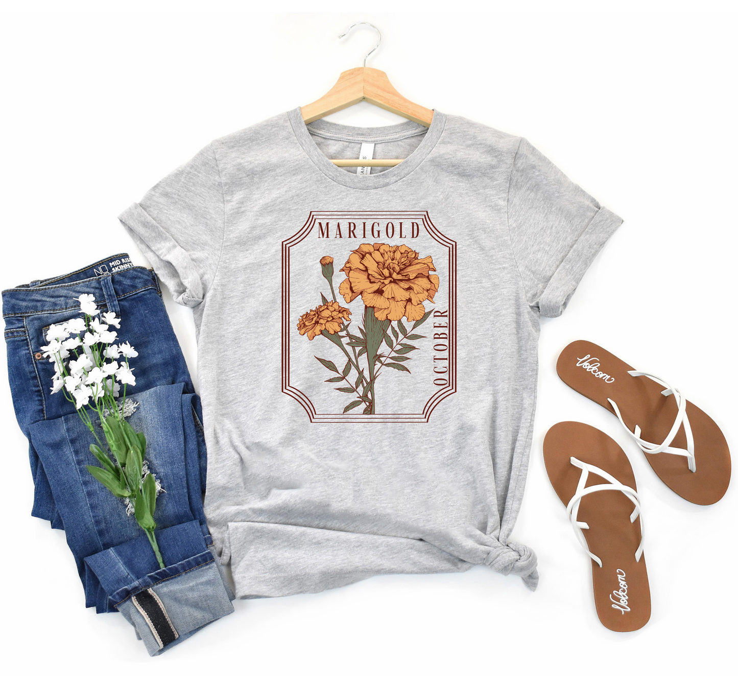 Birth Flower Graphic tee