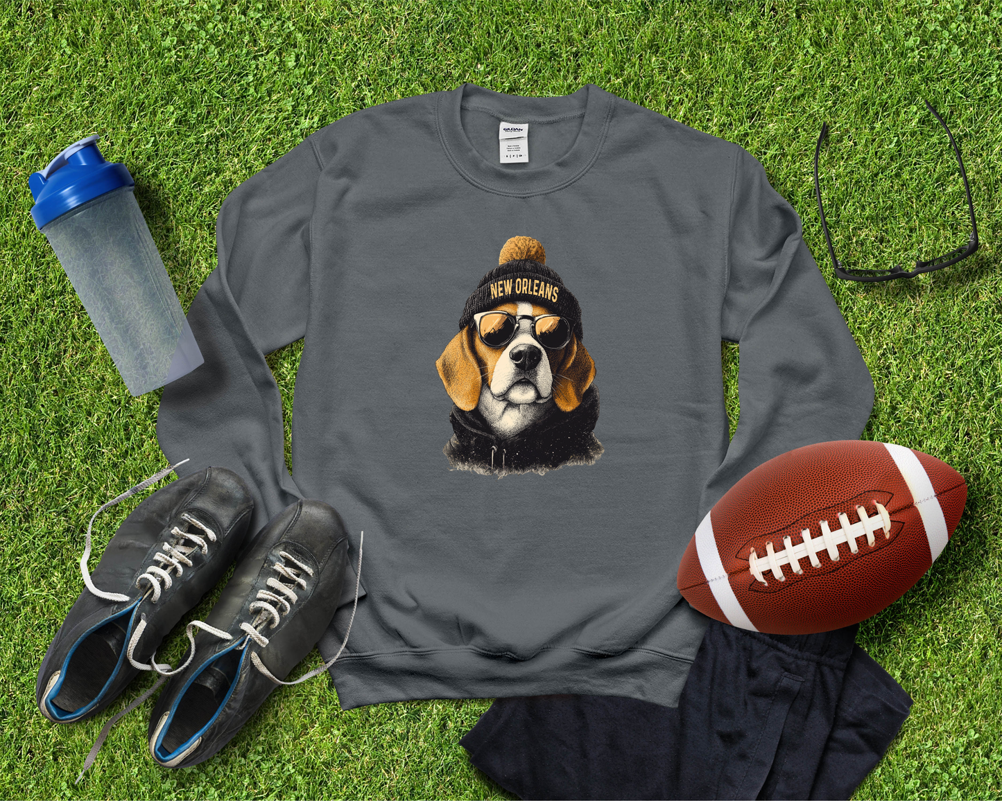 Vintage Saints Football Graphic Crew