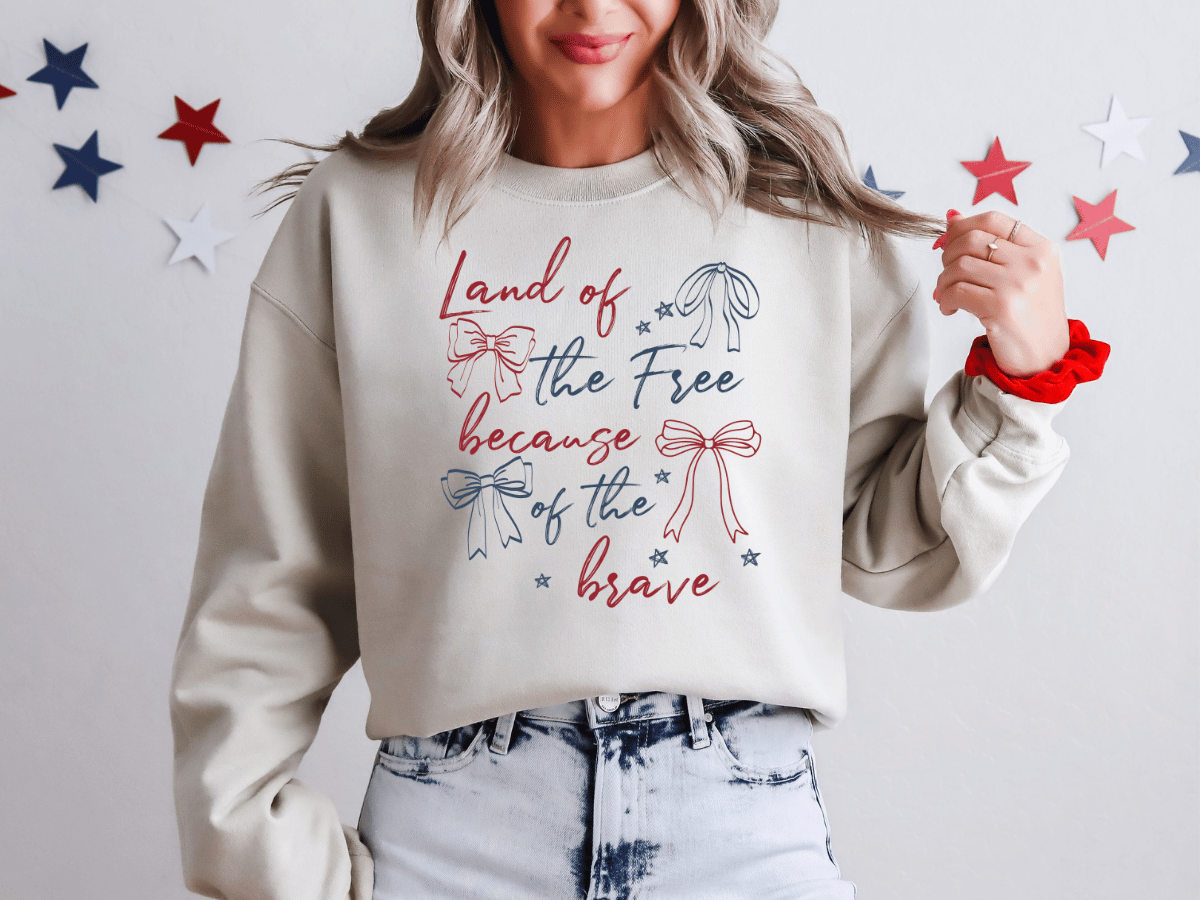 Land Of The Free Home Of The Brave Graphic Crew