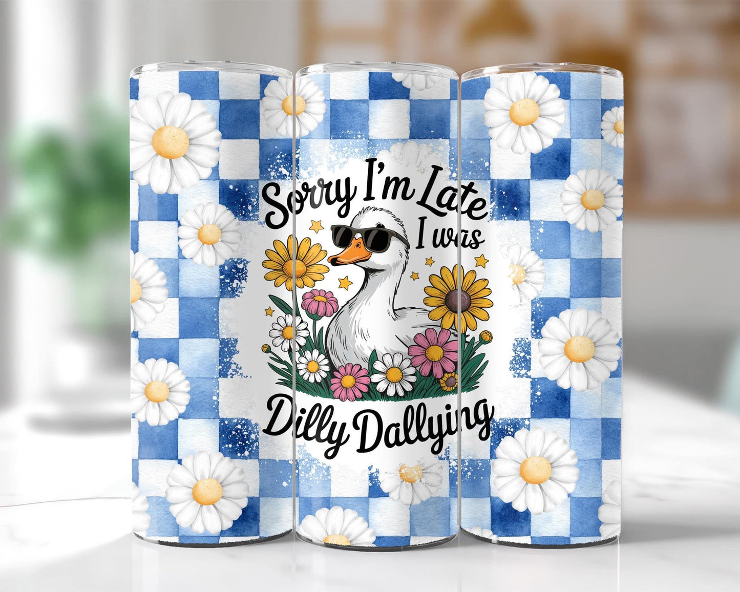 Sorry I'm Late, I Was Dilly Dallying Goose Tumbler