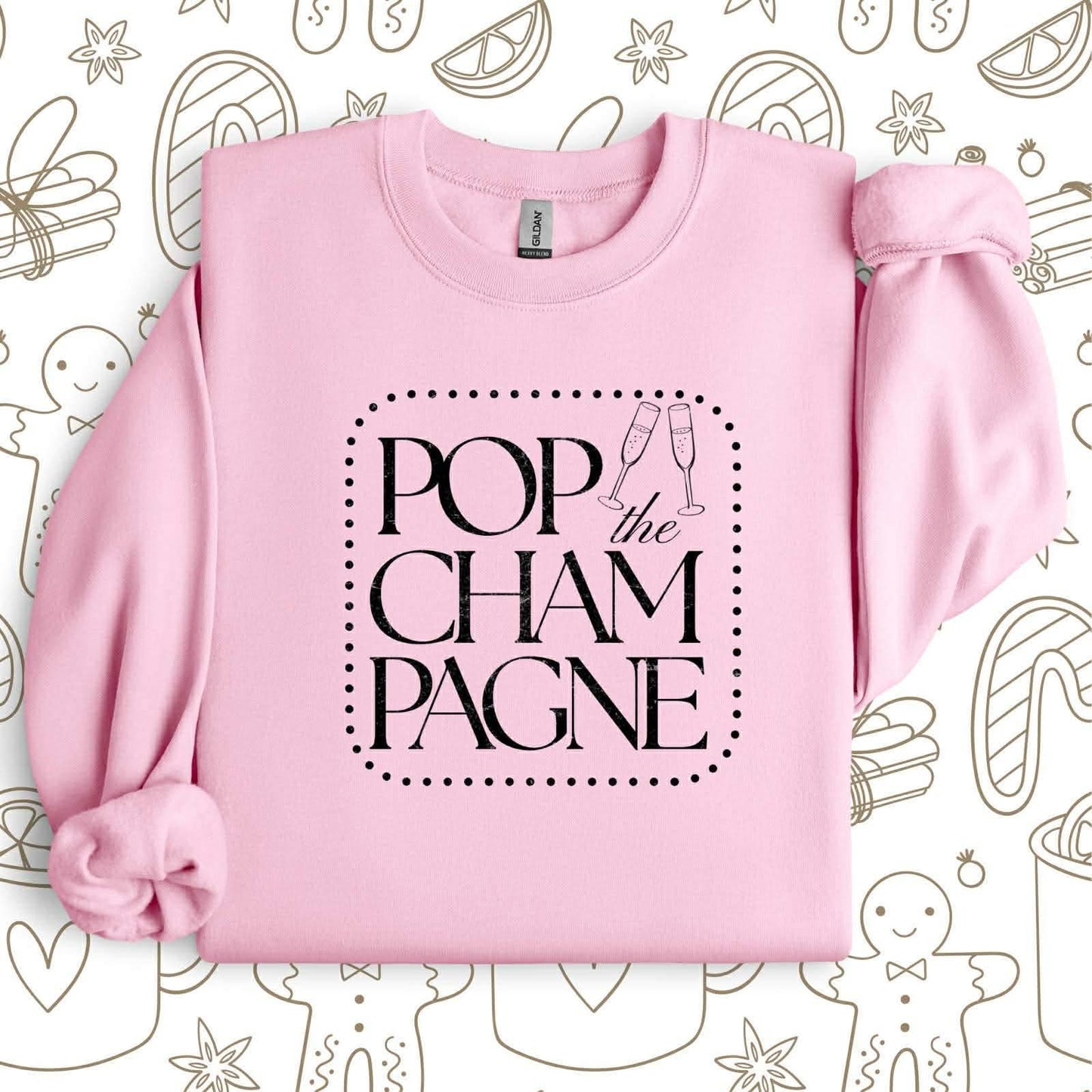 Pop The Champagne Graphic Sweatshirt