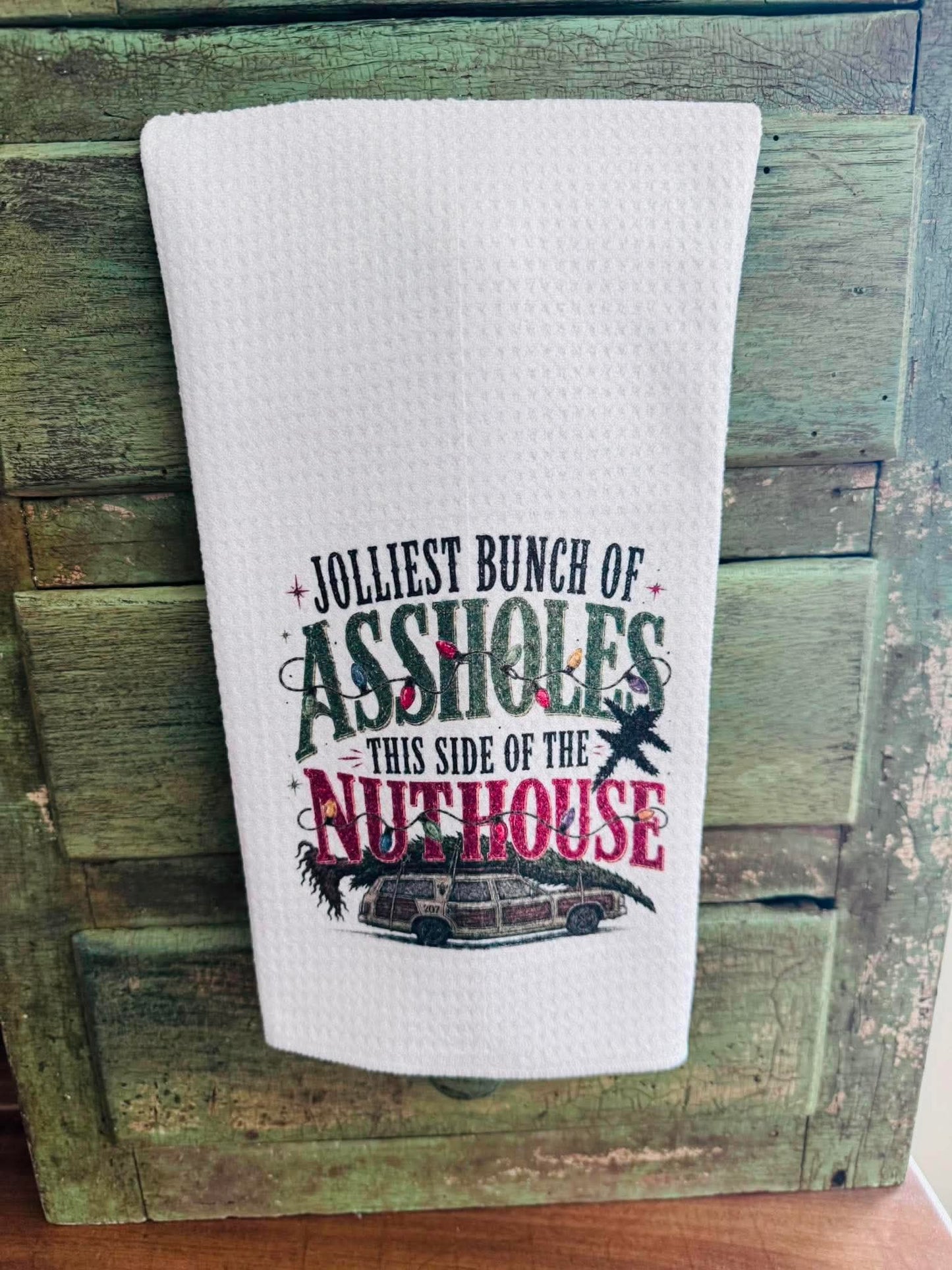 Jolliest Bunch of A$$holes Kitchen Towel