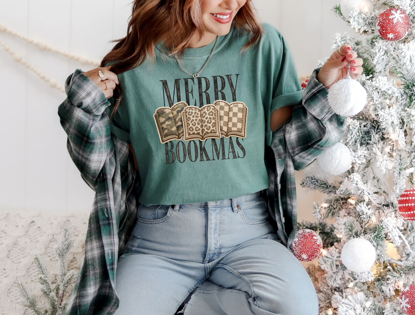 Merry Bookmas Comfort Colors Tee