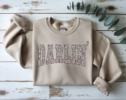 Camo Darlin' Graphic Sweatshirt