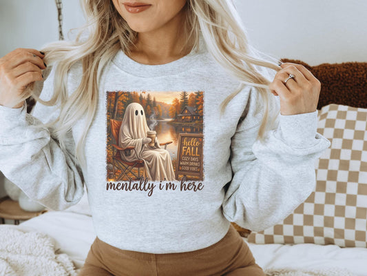 Mentally I’m Here Graphic Sweatshirt