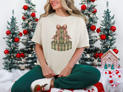 Book Christmas Tree Graphic Tee