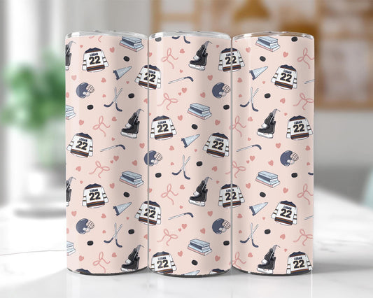 Hockey Love Book Tumbler