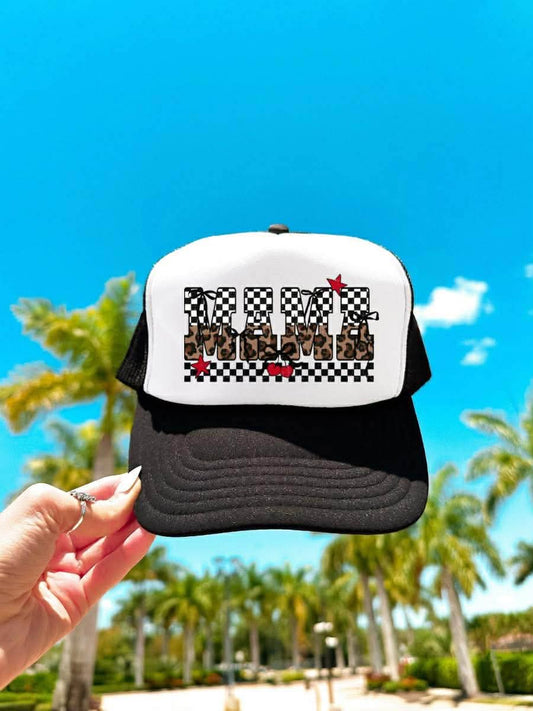 Mama Check Mix Trucker Hat