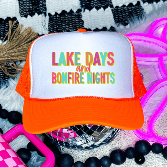 Lake Days & Bonfire Nights Trucker Hat