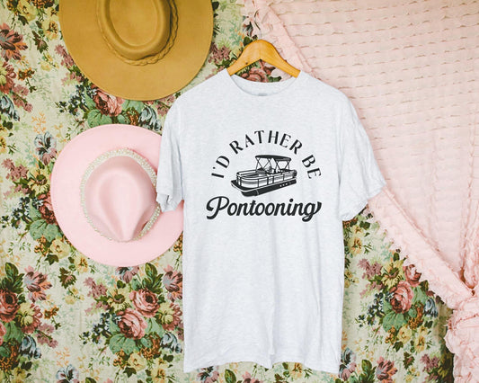 I’d Rather Be Pontooning Graphic Tee