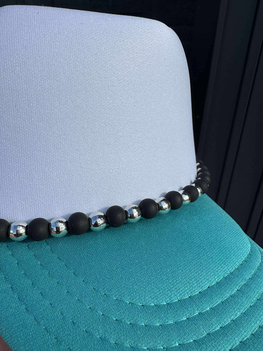 Black & Silver Trucker Hat Chain