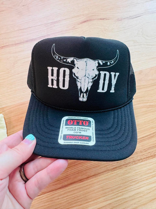 Howdy Skull Trucker Hat