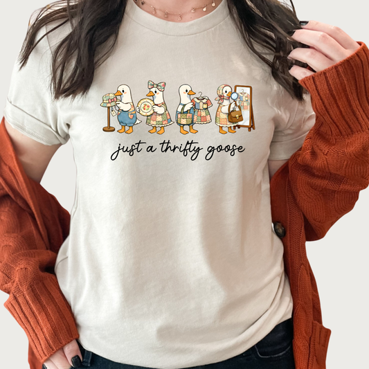 Just a Thrifty Goose Graphic Tee