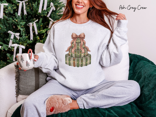 Book Christmas Tree Graphic Sweatshirt