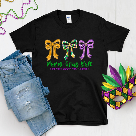 Mardi Gras Y'all Graphic Tee