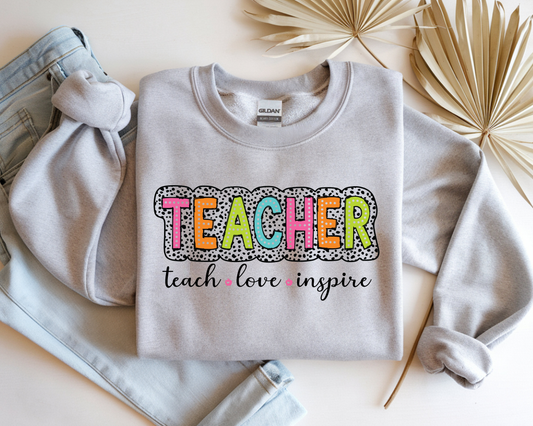 Teach Love Inspire Graphic Sweatshirt