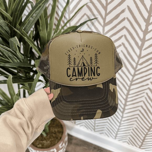 Camping Crew- trucker hat