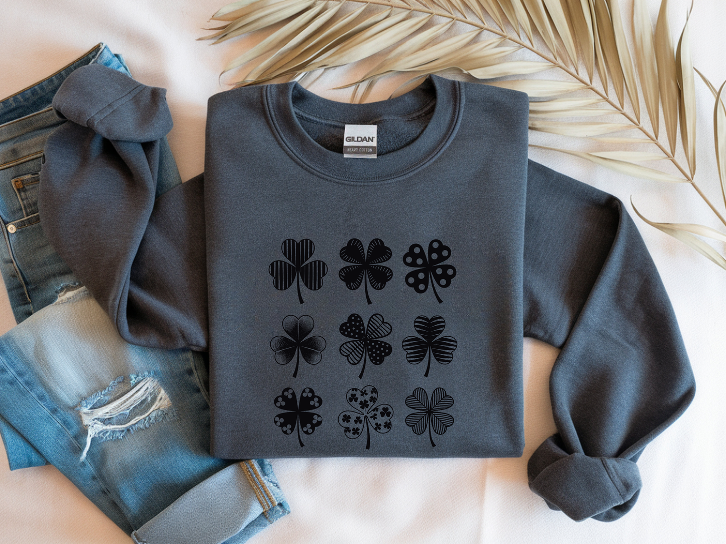 Clover Grid Graphic Sweatshirt