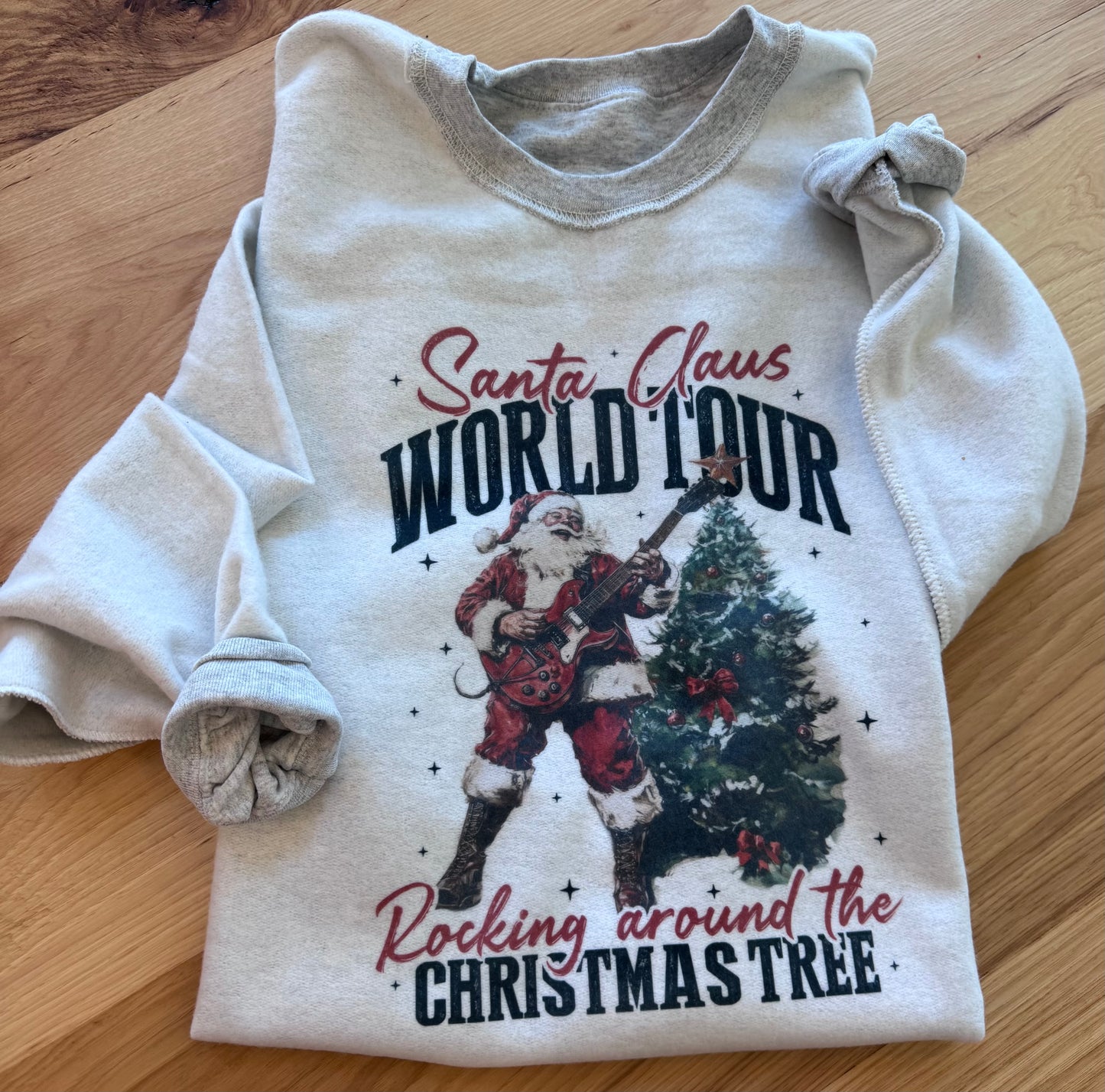Santa Claus World Tour Inside Out Graphic Sweatshirt