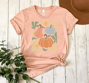 Boho Pumpkins Peach Tee