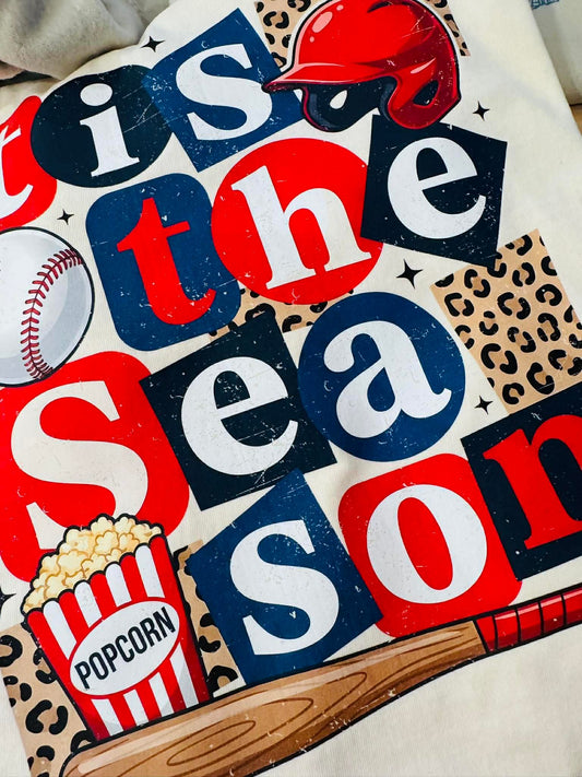 Tis The Baseball Season Graphic Tee