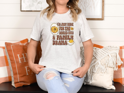 Here For The Deviled Eggs & Family Drama Graphic Tee