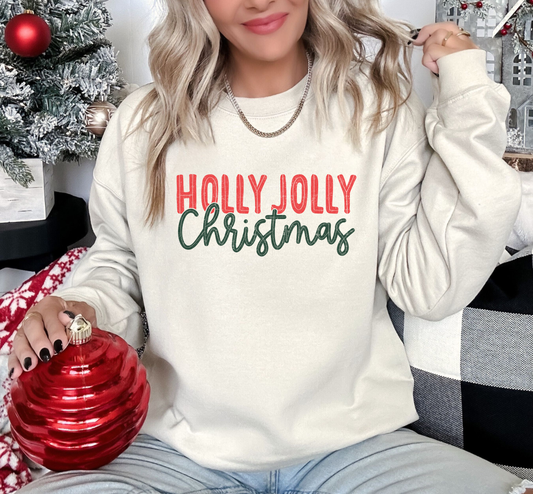 Holly Jolly Christmas Graphic Sweatshirt