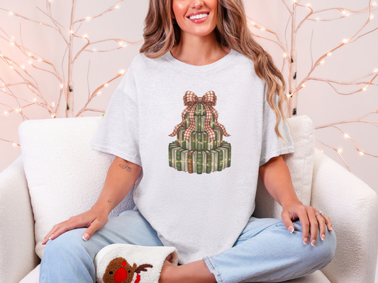 Book Christmas Tree Graphic Tee