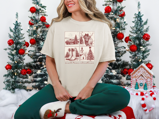 Small Town Christmas Graphic Tee