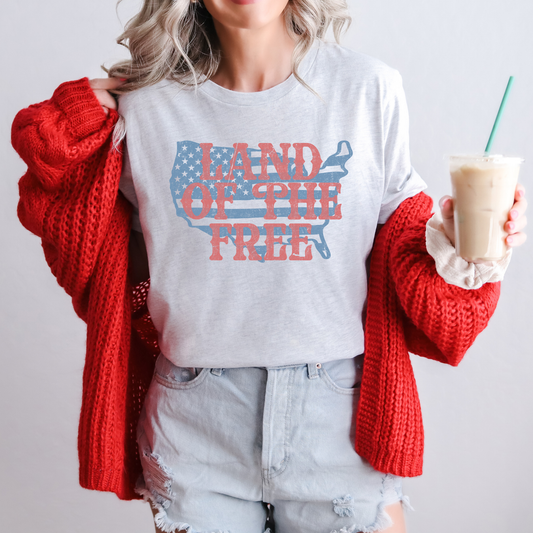 Land of the Free USA Graphic Tee