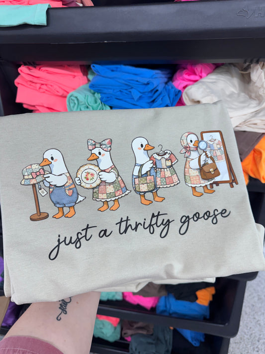 Just a Thrifty Goose Graphic Tee